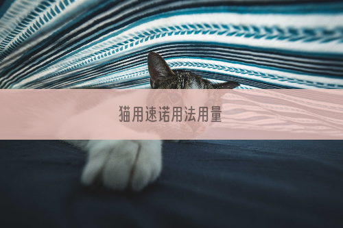 猫用速诺用法用量